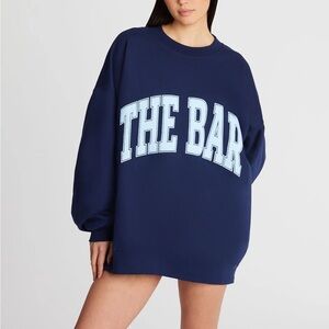 VARSITY SWEATSHIRT NAVY/BABY BLUE